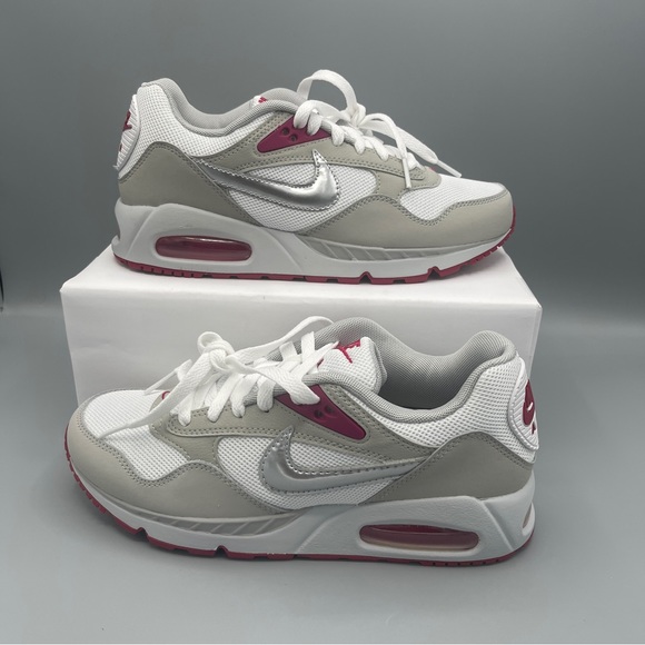 Nike Air Max Shoes - Nike Women Air Max Correlate /WHITE/STRATA GREY/SPORT FUCHSIA/METALLIC/Size7.5/6